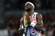 Tiafoe in action at the Australian Open